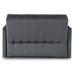 2-seater extendable armchair bed in grey color - Vero 2