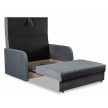 2-seater extendable armchair bed in grey color - Vero 2