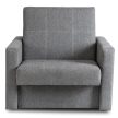 MILAN 1 Pull-Out Chair Bed Grey
