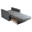 MILAN 1 Pull-Out Chair Bed Grey