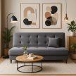 Kihúzható kanapé szürke színben – LIMA
