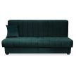 Extendable sofa in green velvet upholstery - Sigma