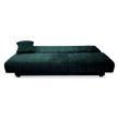 Extendable sofa in green velvet upholstery - Sigma