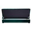 Extendable sofa in green velvet upholstery - Sigma