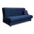 Extendable sofa in dark blue velvet upholstery - Sigma