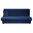Extendable sofa in dark blue velvet upholstery - Sigma