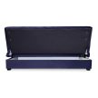 Extendable sofa in dark blue velvet upholstery - Sigma