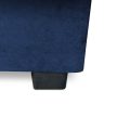 Extendable sofa in dark blue velvet upholstery - Sigma