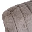 Recliner armchair RAUL grey plush fabric