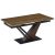 Extendable ceramic dining table 160-220 cm in dark brown/black finish - Rex