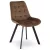 Krzesło RICK Brązowe Welurowe