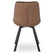 Krzesło RICK Brązowe Welurowe