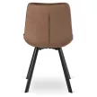 Krzesło RICK Brązowe Welurowe