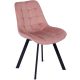 Szék rózsaszín színben, bársony kárpittal. RICK