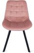 Szék rózsaszín színben, bársony kárpittal. RICK