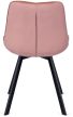 Szék rózsaszín színben, bársony kárpittal. RICK