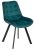 Szék türkiz színben, bársony kárpittal. RICK