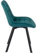 Szék türkiz színben, bársony kárpittal. RICK