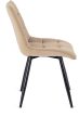 Szék bézs színben, bársony kárpittal RIO