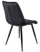 Szék fekete színben, bársony kárpittal. RIO
