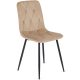 Szék bézs színben, bársony kárpittal ROBIN