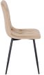 Szék bézs színben, bársony kárpittal ROBIN