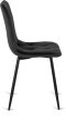 Szék fekete színben, bársony kárpittal. ROBIN
