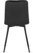 Szék fekete színben, bársony kárpittal. ROBIN