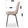 ROBIN 2 szék, bézs