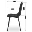 Szék fekete színben. ROBIN 2