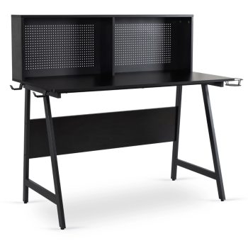   Gaming íróasztal 138,5 cm méretben, fekete kivitelben ROLL