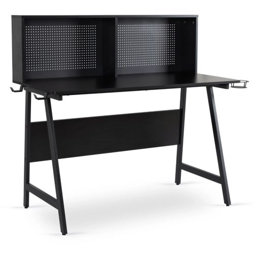 Gaming íróasztal 138,5 cm méretben, fekete kivitelben ROLL