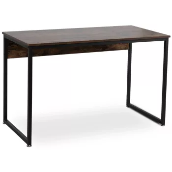   Íróasztal 120 cm méretben, rusztikus tölgy/fekete színben ROSS