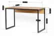Íróasztal 120 cm méretben, aranytölgy/fekete színben ROSS