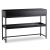 RUBY Hallway Console Table with Shelf Black 100 cm