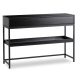 Konzolový stolík s policou 100 cm v čiernej farbe – RUBY