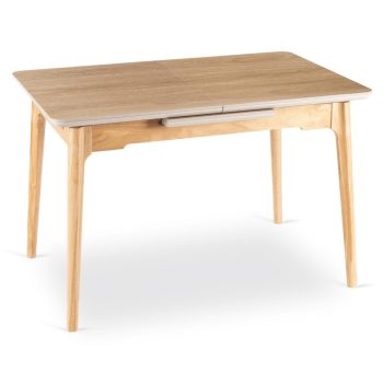   Kihúzható kerámia étkezőasztal 120–160 cm méretben, tölgy színben SAMER