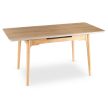 Kihúzható kerámia étkezőasztal 120–160 cm méretben, tölgy színben SAMER