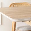 Kihúzható kerámia étkezőasztal 138–178 cm méretben, tölgy színben SAMER