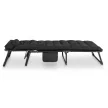 Garden sun lounger in black color - Saturn