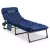 Garden sun lounger in dark blue color - Saturn
