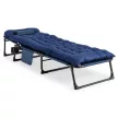 Garden sun lounger in dark blue color - Saturn