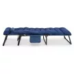 Garden sun lounger in dark blue color - Saturn