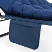 Garden sun lounger in dark blue color - Saturn