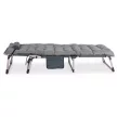 Garden sun lounger in grey color - Saturn