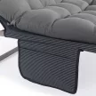 Garden sun lounger in grey color - Saturn