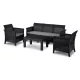 Outdoor Furniture Set Black SAVIO