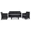 Záhradný nábytok set SAVIO čierna