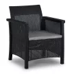 Outdoor Furniture Set Black SAVIO