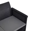 Outdoor Furniture Set Black SAVIO